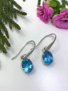 Blue Autopas Earrings - Swiss Blue - EXCELLENT - Picture 1 of 3