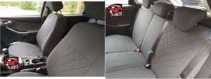 Maßgefertigte Stoff Komplettsatz Sitzbezüge für Renault Clio Mk3 2005 - 2013 3D / 5D - Bild 1 von 9