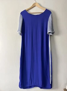 Wishbone Purple Grey Colour Block Shift Dress Size UK 12 - Picture 1 of 9