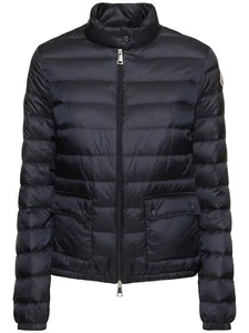 MONCLER Lans $1220 Women's Midnight Blue Down Jacket New - Picture 1 of 4