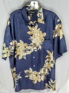 Camisa hawaiana grande Tori Richard 100 % seda floral para hombre - Imagen 1 de 3