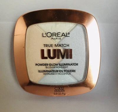 Loreal True Match LUMI Powder Glow Illuminator Blush + Highlight ICE C302 READ** - Image 1 of 2