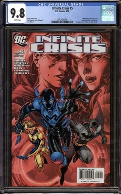 Infinite Crisis #5 CGC 9.8 Jim Lee 1st App. Blue Beetle (Jaime Reyes) DC 2006 - Image 1 of 2