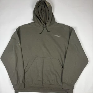 Vintage Carhartt Green Faded Hoodie Herren Gr. 2XL Faded Sweater Sweatshirt - Bild 1 von 9