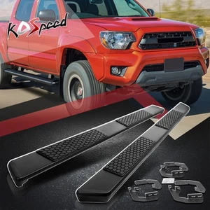 5.5" Honeycomb Flat Running Board Side Step Nerf Bar for 05-22 Tacoma Crew Cab - Picture 1 of 6