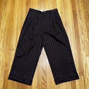 Pantalones de vestir vintage Smokey Joes para hombre 32x26 Y2K rayas brillantes dinero antiguo - Imagen 1 de 14