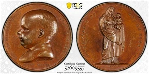 FRANCE 1811 Bronzed Medal  Birth of Napoleon PCGS UNC DETAIL Bramsen-1099 (57) - Picture 1 of 4