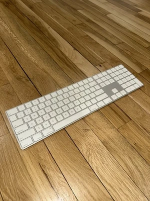 Apple Magic Keyboard with Numeric Keypad A1843 – Silver Aluminum Clean & Tested - Image 1 of 4