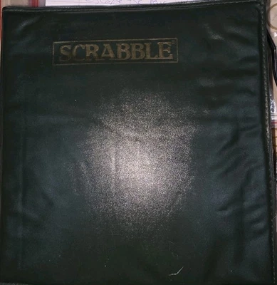 Vintage Travel Scrabble in Padded Green Zip Case  (1980's)  - Image 1 of 2