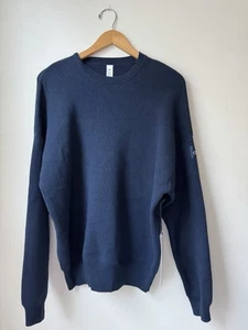 Alo Scholar Rundhals Pullover Bluestone Unisex Gr. XS Oversized Heavyweight - Bild 1 von 9