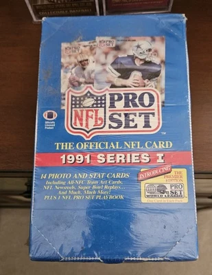 1991 NFL Pro Set Series 1 pacote de cera novo/selado de fábrica - cor novato Emmit Smith - Imagem 1 de 2