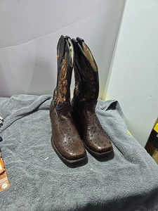 womens boots size 7.5 Ostrich Made In Mexico (A228) - Picture 1 of 6