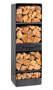 Kaminholzregal Vento H 120 cm Holzregal für Kaminholz Kaminholzablage aus Stahl - Bild 1 von 4