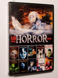 10 Horror Movies (DVD Box Set) Halloween/Children of the Corn/Hellraiser + FREE - Imagen 1 de 3