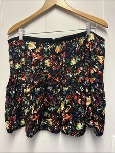 Gonna skater GAP nera multicolore confetti plissettata taglia 18 tasche chiusura zip - Foto 1 di 6