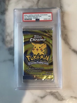 Pokémon 2000 PSA 7 Topps Chrome Series 1 Booster Foil Pack - Image 1 of 2