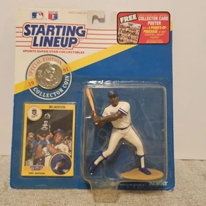 Bo Jackson 1991 Royals Starting Lineup SLU Baseball Figure with Coin and Card - Picture 1 of 5