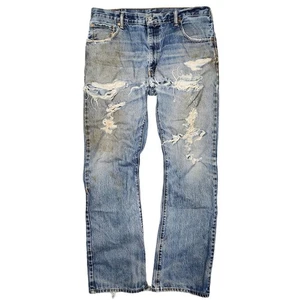 Vintage Levis 517 Jeans Mens 36x34 Retro Grunge Distressed Punk 2000s Chunky - Picture 1 of 8