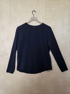 Camiseta para mujer talla:10 Lululemon Love manga larga algodón Pima negra - Imagen 1 de 6