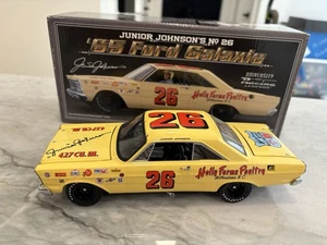 Junior Johnson 1965 Ford Galaxie AUTOGRAPHED 1/24 Diecast University Holly Farms - Picture 1 of 6