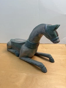 Carved Wood Horse South Western Figurine Statue 13.5” Folk Art - Picture 1 of 20