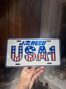 Vintage Jim Reed Chevrolet Dealer License Plate USA-1 Nashville Tennessee Tag - Picture 1 of 4