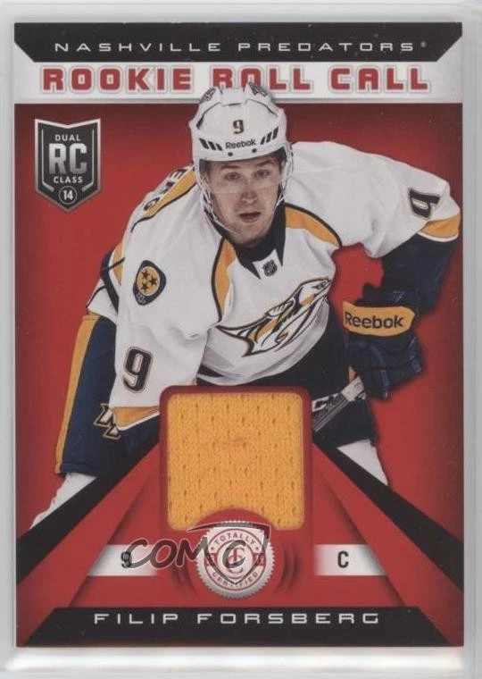2013-14 Totally Certified Rookie Roll Call Red Jersey Filip Forsberg #RR-FF RC - Image 1 of 2