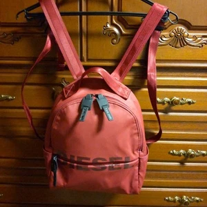 Diesel Mini Backpack Red PU Polyester Unused Authentic Bag - Picture 1 of 8