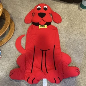 Y2K Vintage 2001 Scholastic Clifford der große rote Hund Plüsch Kinder Größe Schlafsack - Bild 1 von 13