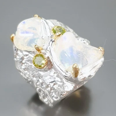 Jewellery Natural Opal Ring 925 Sterling Silver Size 8 /R440867 - Image 1 of 4