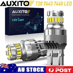 T20 W21W 7443 7440 Daytime Running Light Globe LED Reverse Light Error Free 2PCS - Picture 1 of 12