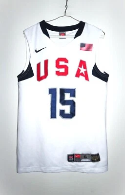 Camiseta Nike autêntica EUA basquete Carmelo Anthony 2008 equipe de resgate olímpica - Imagem 1 de 4