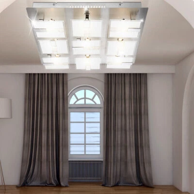 Vetro Plafoniera 40,5 Watt Lxwxh 45x45x9 CM LED Illuminazione Sala Pranzo - Immagine 1 di 4