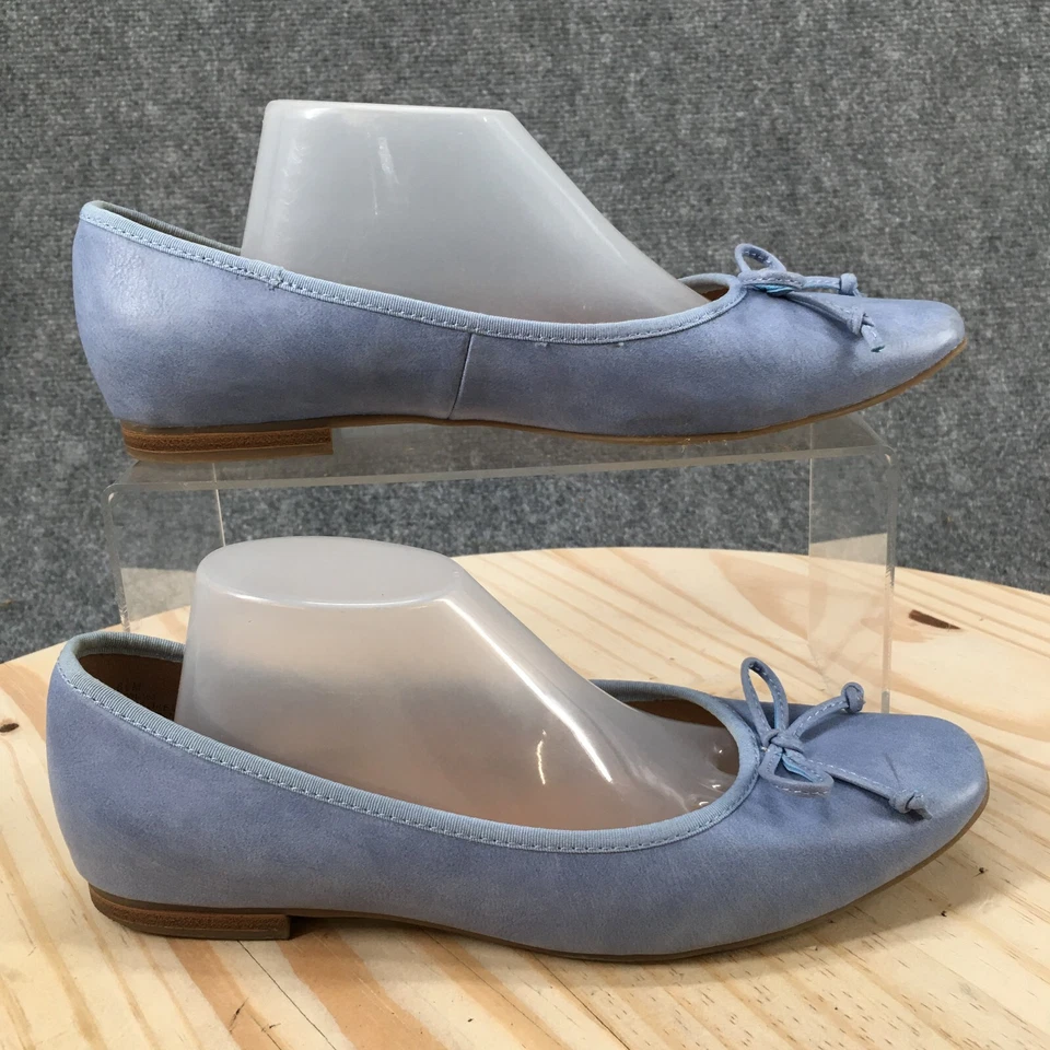 Zapatos Baretraps para mujer 6,5 M esmerilado ballet planos azul imitación cuero punta cuadrada arco Foto 1 de 4