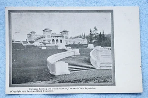 European Building and Grand Stairway - Lewis and Clark Exposition - Picture 1 of 2