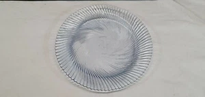 Pasabahce Pale Blue Shell Swirl Patterned 9.5 Inch Dinner Plate - Picture 1 of 9