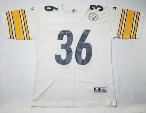 Vintage Jerome Bettis #36 Pittsburgh Steelers Starter Jersey Size Medium 46 Cover