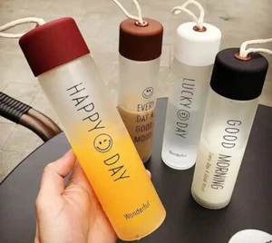 4er Set Inspirationals Glas Wasserflasche 8 OZ - Bild 1 von 32