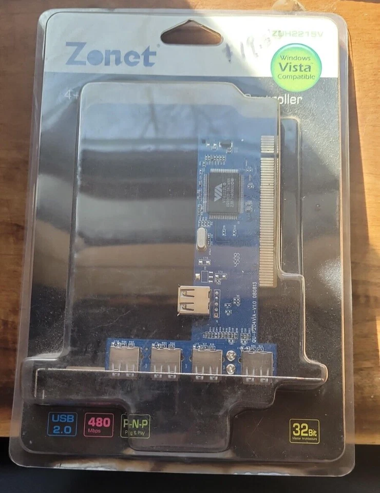 Zonet 4+1 Ports USB2.0 PCI Host Controller Model ZUH2215V - Image 1 of 1