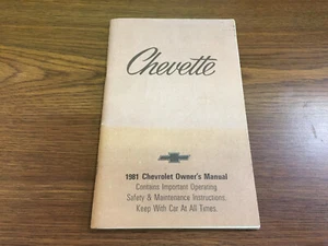 1981 Chevette Chevrolet Car Owners Manual - Picture 1 of 10