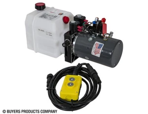 Buyers PU642A 4-Way DC Power Unit Electric Controls Horizontal .75 Gallon Poly  - Bild 1 von 3
