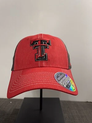 Texas Tech Red Raiders Zephyr Hat Cap Stretch Medium Large - Image 1 of 4