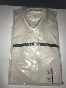 Camisa para hombre Van Heusen Royal Herringbone sin arrugas 14 1/2 32/33 - Imagen 1 de 3