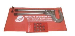 AIRCRAFT / AEROSPACE TOOLS NEW 3" DELUXE HAND RIVET SQUEEZER WITH 11PC DIE SET - Picture 1 of 4