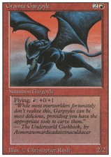 MTG Granite Gargoyle Italian-PLAYED/DAMAGED Gargoyle Granite FWB-Rev