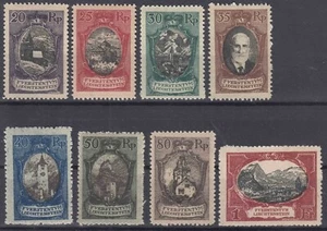Liechtenstein 1921 Architecture Landscapes Mi#53-60 mint lightly hinged - Picture 1 of 2