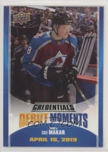 CALE MAKAR 2019-20 Credentials Debut Moment Achievements Rookie RC #DM-1 Avs - Picture 1 of 2