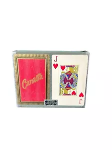Vtg Play Canasta Double Deck Playing Cards Duratone Plastic Coated Stiff Card - Picture 1 of 8