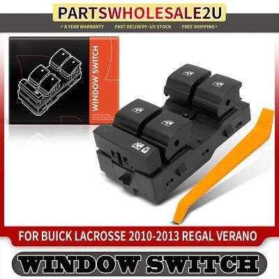 Front Driver Side Power Window Switch for Buick Lacrosse 2010-2013 Verano Regal - Image 1 of 4