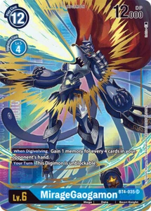 Digimon MirageGaogamon - BT4-035 - SR - Alternative Art Near Mint - Picture 1 of 1